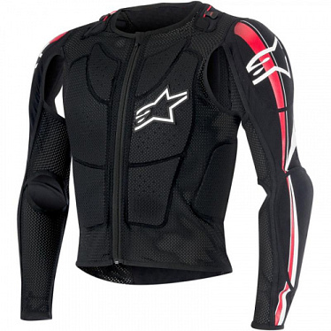 Моточерепаха Alpinestars Bionic Plus Jacket черный/красный/белый - магазин Motostyles