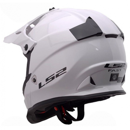 Мотошлем детский LS2 MX437 Fast Evo MINI белый - магазин Motostyles