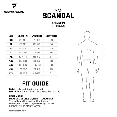 Мотокуртка текстильная Rebelhorn Scandal черный