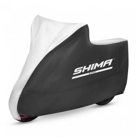 Чехол для мотоцикла Shima Solo черный серебряный - магазин Motostyles