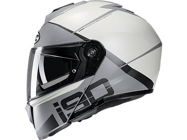 Мотошлем HJC I90 May серый белый - магазин Motostyles