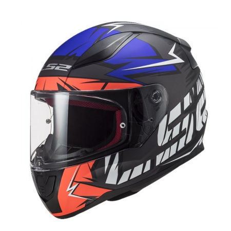 Мотошлем LS2 FF353 Rapid Cromo матовый/оранжевый/синий - магазин Motostyles