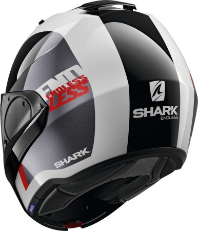 Мотошлем Shark EVO ES Endless белый/черный/красный - магазин Motostyles