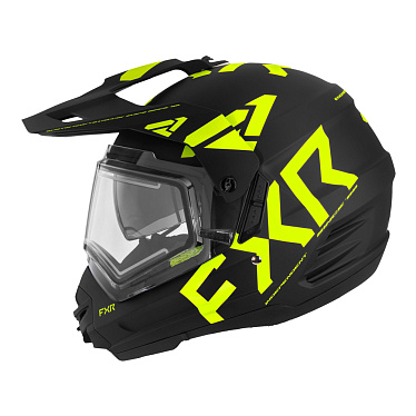 Мотошлем FXR TORQUE X TEAM с подогревом черный HiVis - магазин Motostyles