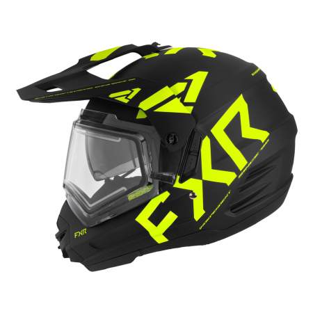 Мотошлем FXR TORQUE X TEAM с подогревом черный HiVis - магазин Motostyles