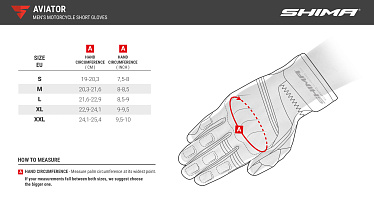 Мотоперчатки кожаные SHIMA AVIATOR светло-коричневый