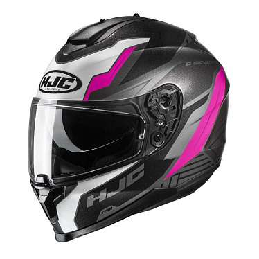 Мотошлем HJC C70 Silon черный розовый