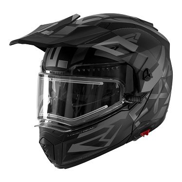 Мотошлем FXR Maverick X с подогревом черный серый - магазин Motostyles