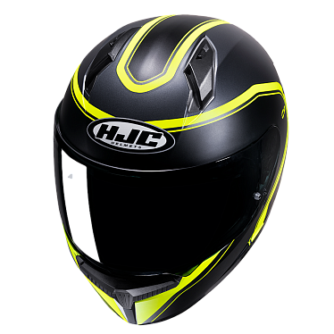 Мотошлем HJC C10 ELIE MC3HSF серо желтый - магазин Motostyles