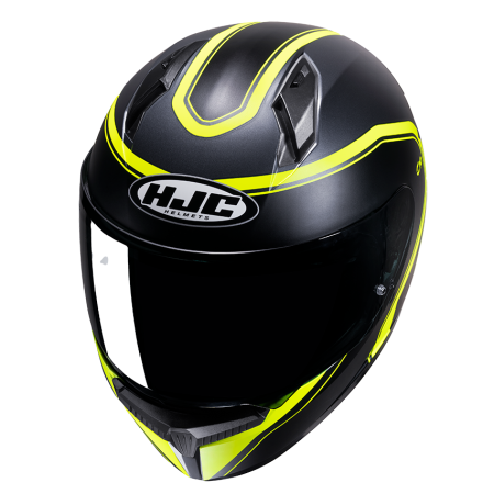 Мотошлем HJC C10 ELIE MC3HSF серо желтый - магазин Motostyles