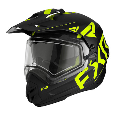 Мотошлем FXR TORQUE X TEAM с подогревом черный HiVis - магазин Motostyles
